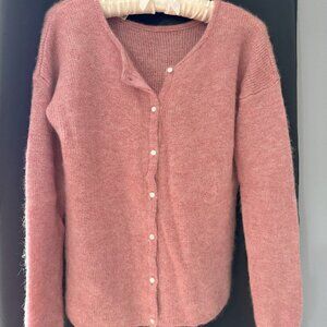 Sezane Gaspard Cardigan Bois De Rose - Size S
